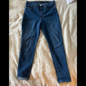 BR high rise, skinny jeans.